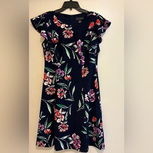 Jessica Howard Size 12 Navy Blue Floral Dress